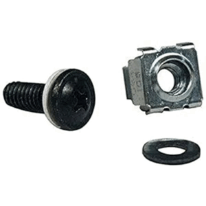 SmartRack Square Hole Hardware Kit with 50 M6 Screws & Washers (SRCAGENUTS)