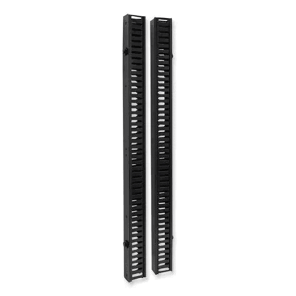 SmartRack 6-ft (1.8m) Vertical Cable Manager, Double Finger Duct with ...