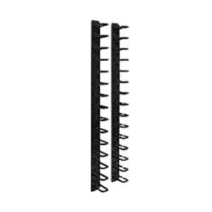 SmartRack 6‑ft (1.8 m) Vertical Cable Manager – Flexible Ring Type, Toolless Rackmount for Network & Server Racks
