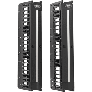 Tripp Lite series SmartRack 3-in. (7.62 cm) Wide High Capacity Vertical Cable Manager - Double finger duct