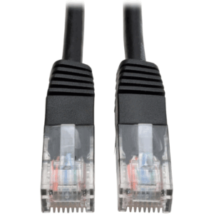 Tripp Lite Cat5e 350MHz Molded Patch Cable (RJ45 M/M) - Black, 2-ft.(N002-002-BK)