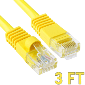 Tripp Lite N001-003-YW Cat5e 350MHz Snagless Molded Patch Cable (RJ45 M/M) - Yellow 3 Ft
