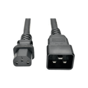 Heavy-Duty PDU Power Cord, C13 to C14 - 15A, 250V, 14 AWG, 3 ft. (0.91 m), Black-P005-003