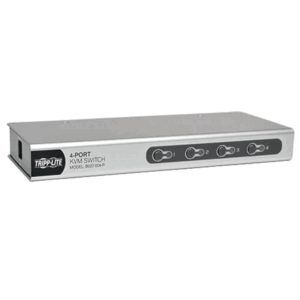 Tripp Lite B022-004-R 4-Port Desktop KVM Switch – Control 4 Computers with One Keyboard, Monitor & Mouse, Plug-and-Play